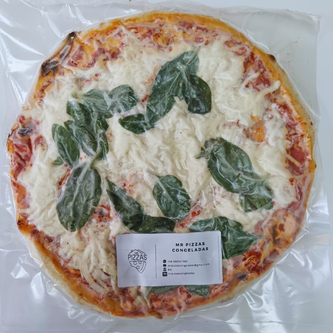 Pack 20 Pizzas Congeladas 30 cm mediana sabores especiales.