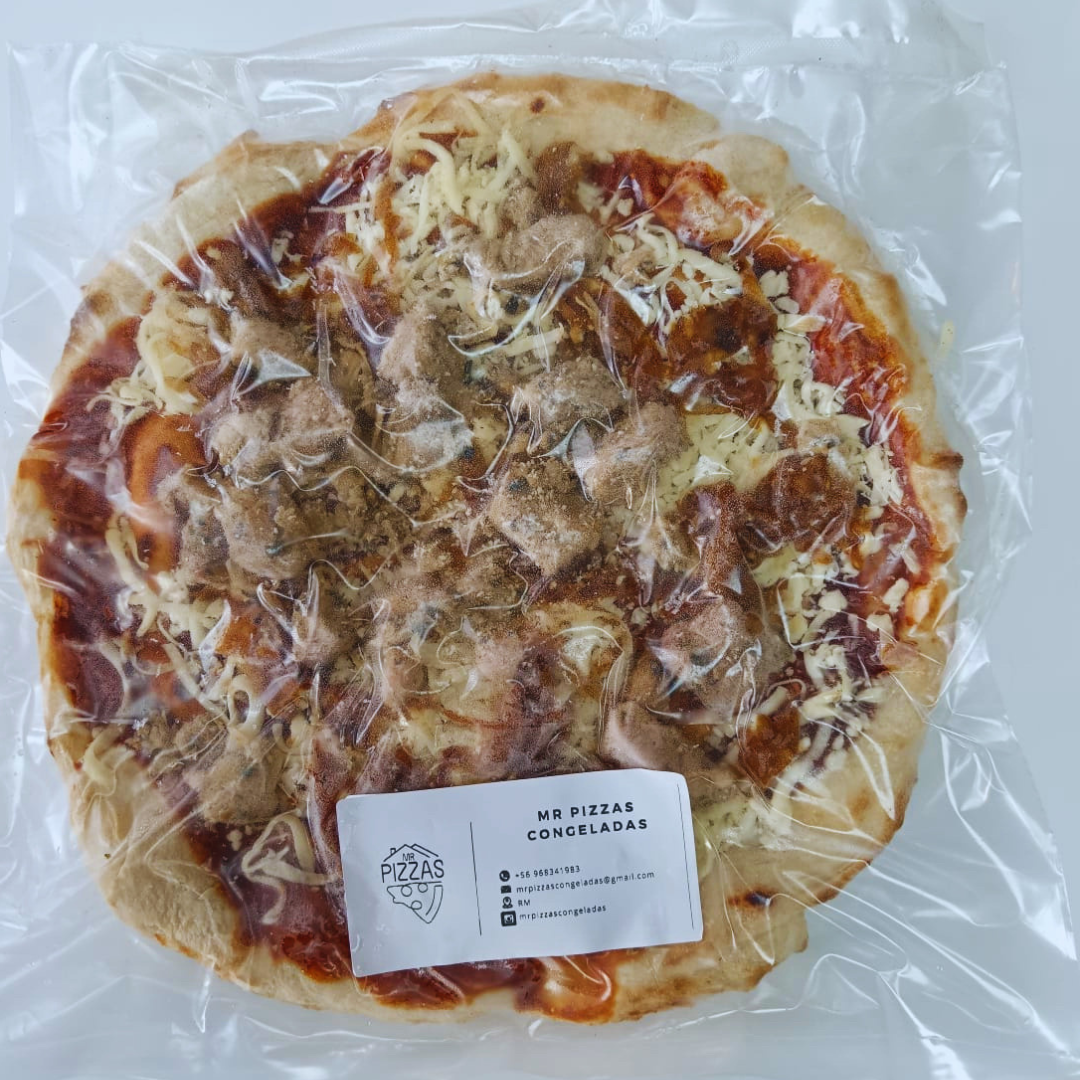 Pack 20 Pizzas Congeladas 30 cm mediana sabores especiales.