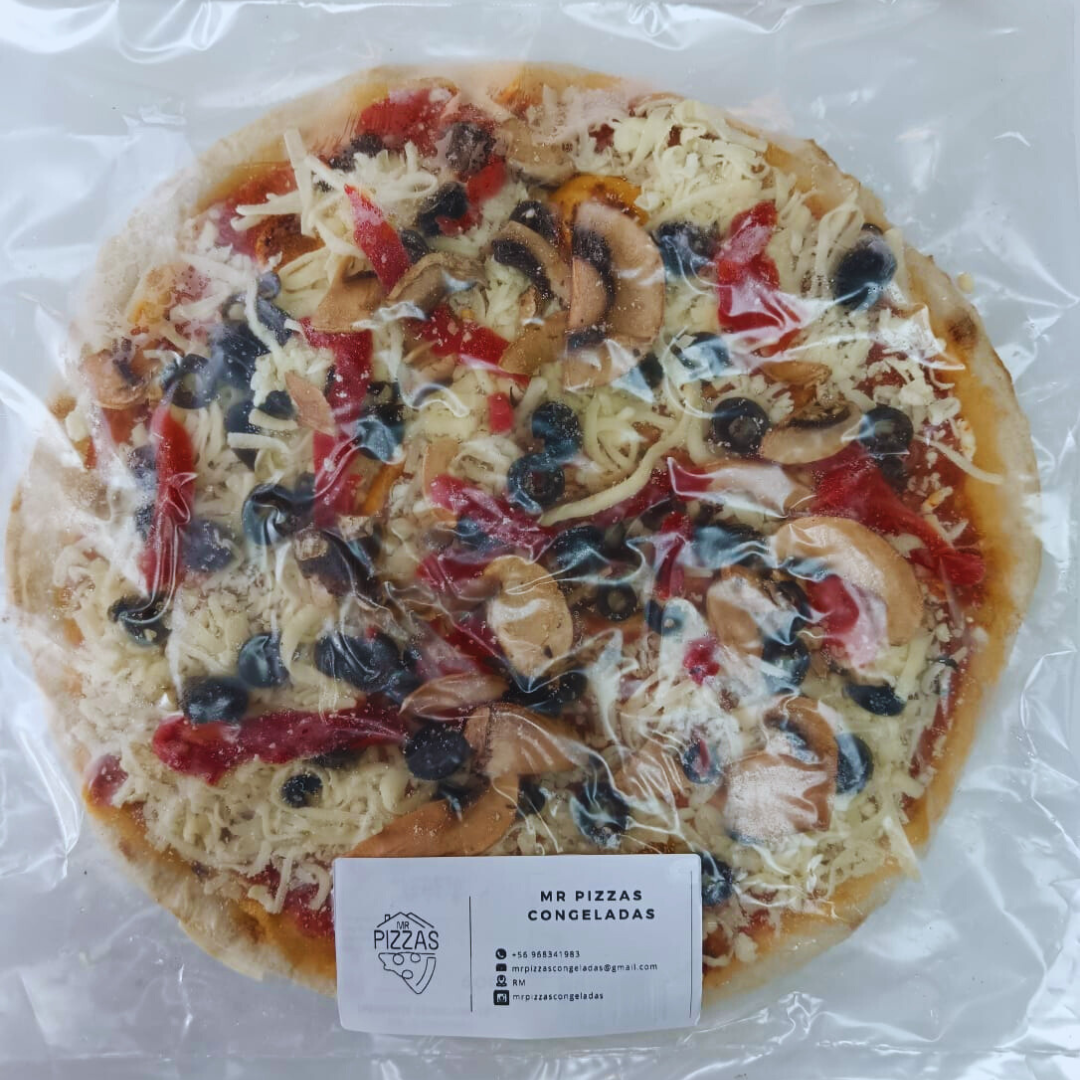 Pack 10 Pizzas Congeladas 30 cm artesanales.