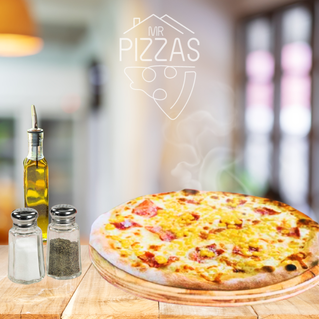 Pizza Congelada Jamón y Queso - 30 cm