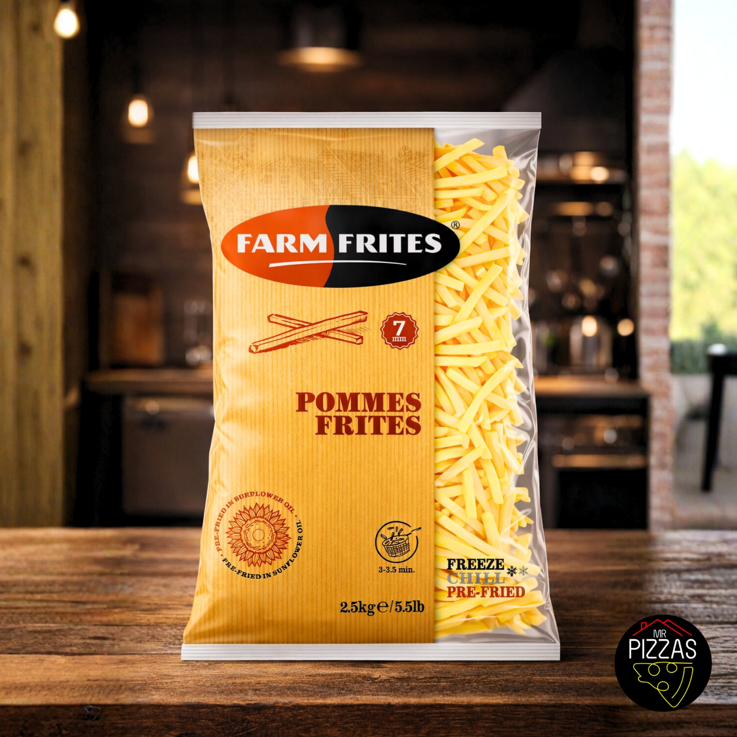 Caja Papas Prefritas Regular 10 mm 12 kg