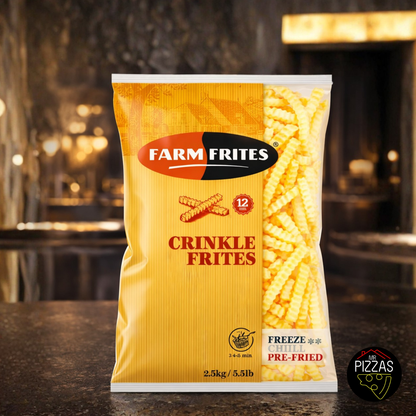 Caja Papas Prefritas Crinkle 12.5 kg