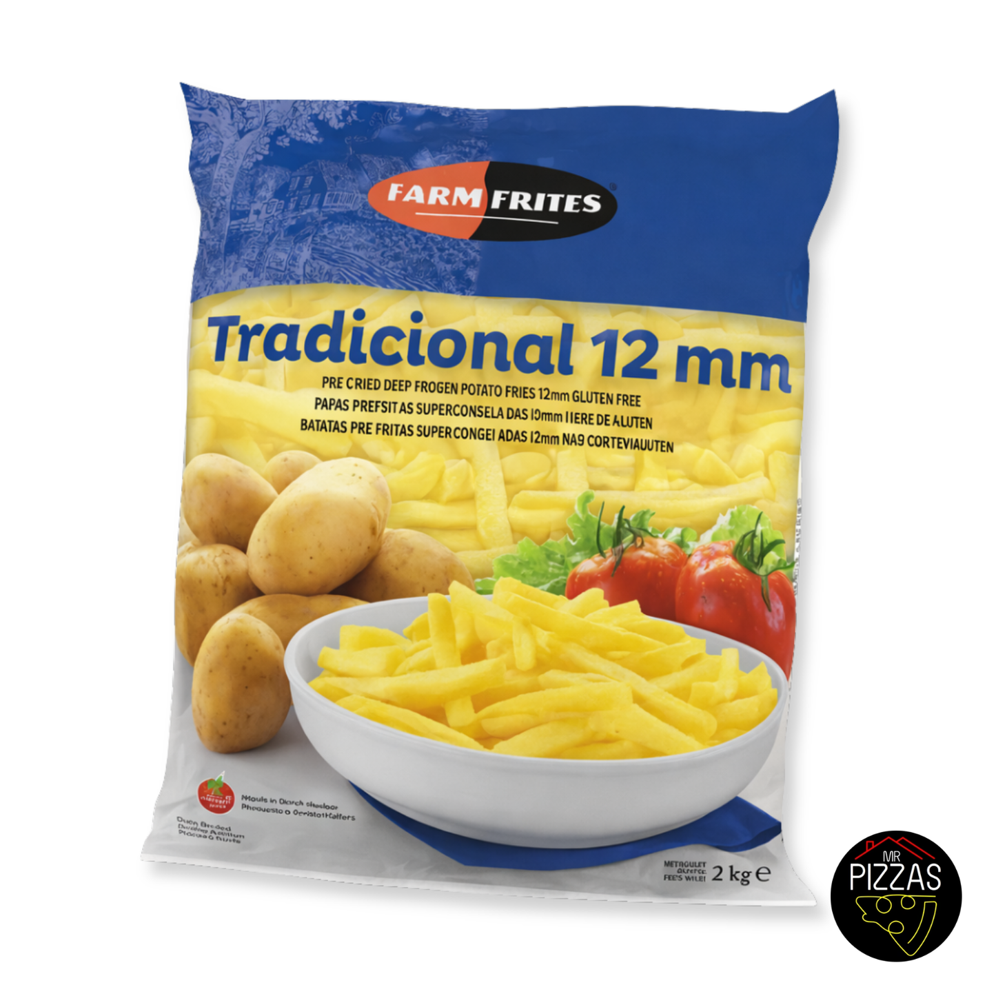 Caja Papas Prefritas Regular 12 mm 10 kg