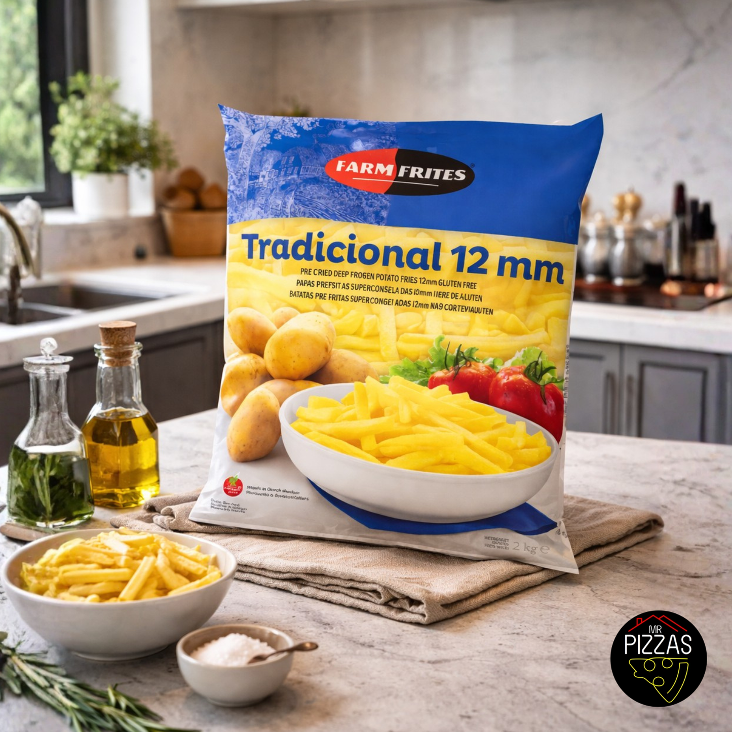 Caja Papas Prefritas Regular 12 mm 10 kg