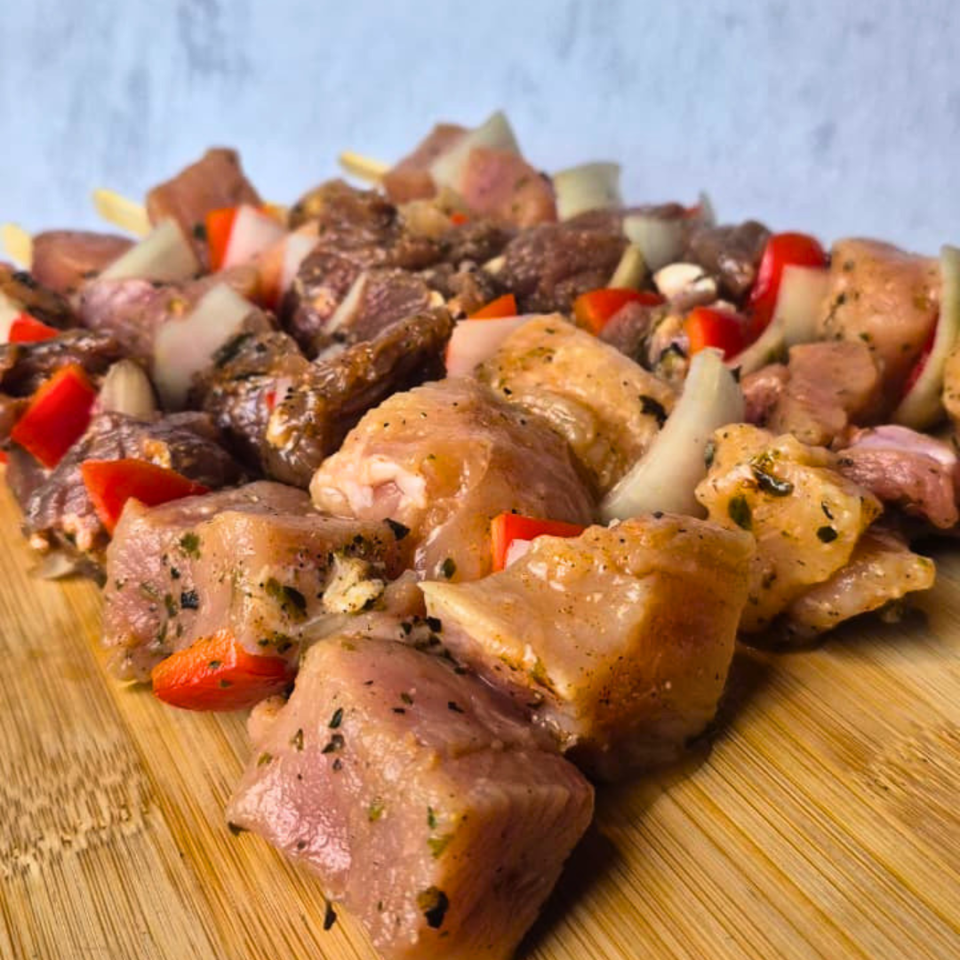 Anticuchos Mixtos 1 Kg (5 Brochetas)
