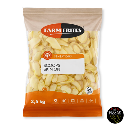 Caja Papas Prefritas Scoops 12.5 kg
