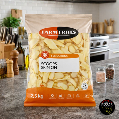 Caja Papas Prefritas Scoops 12.5 kg