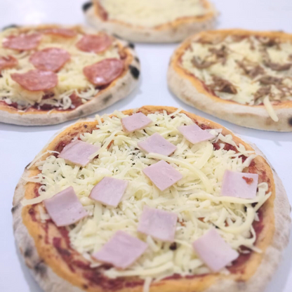 Pack 20 Pizzas Congeladas individuales 23 cm sabores especiales.
