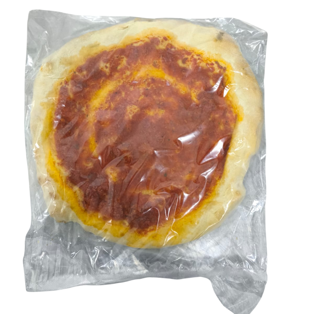 Pre Pizza Base de Masa - 23 cm con Salsa de Tomate,  Congelada