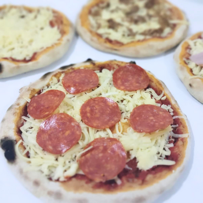 Pack 10 Pizzas Congeladas individuales 23 cm sabores especiales.