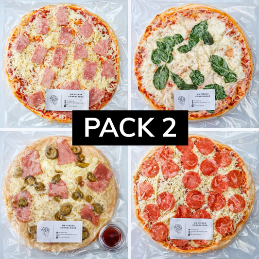 Pizzas congeladas Pack 2 - 30 cm – Despacho express Santiago