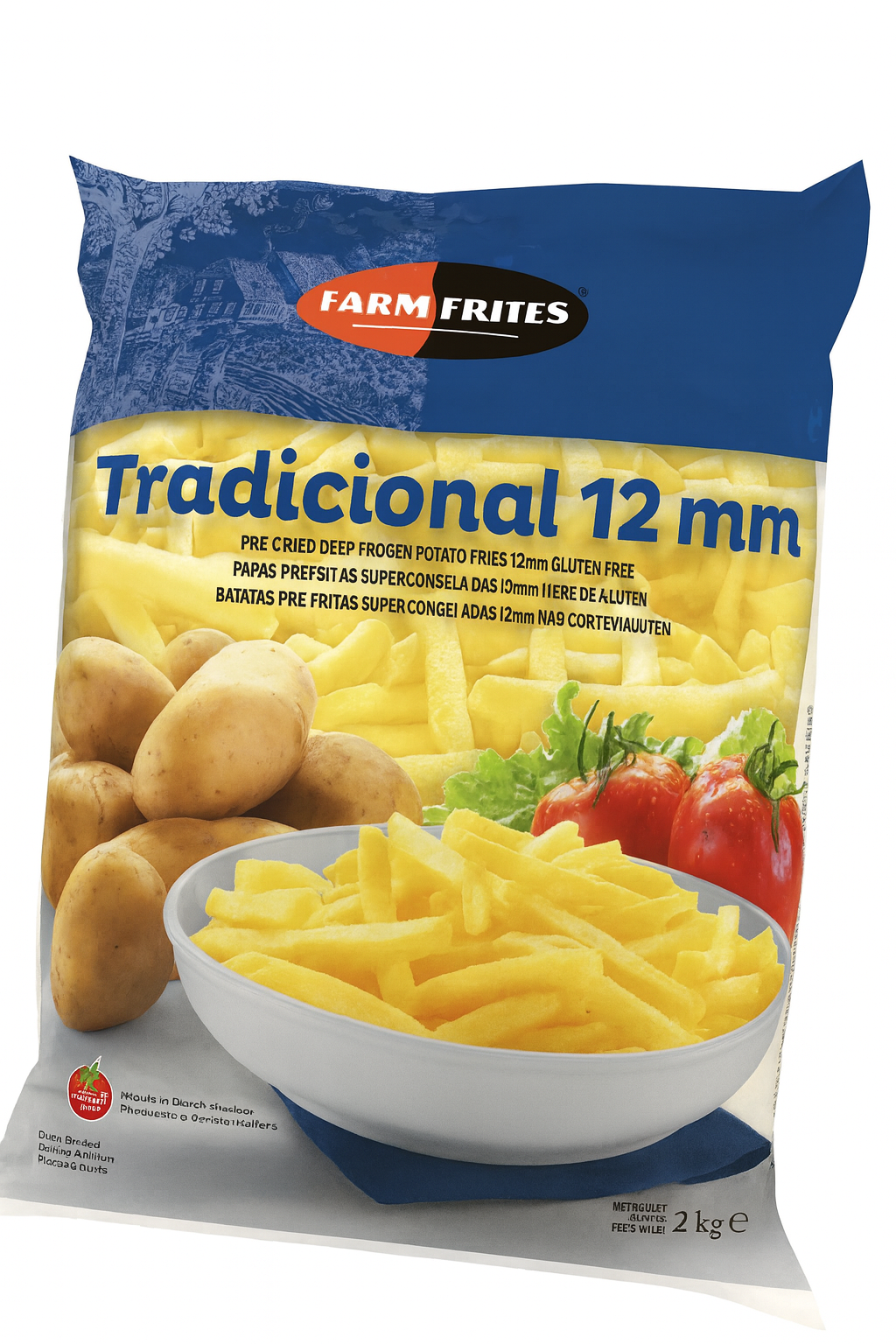 Caja Papas Prefritas Regular 12 mm 10 kg