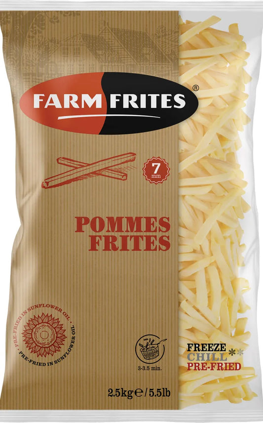 Caja Papas Prefritas Regular 7 mm 12 kg